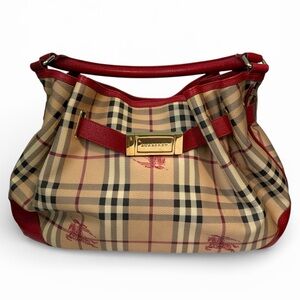 Burberry check hay-market bag